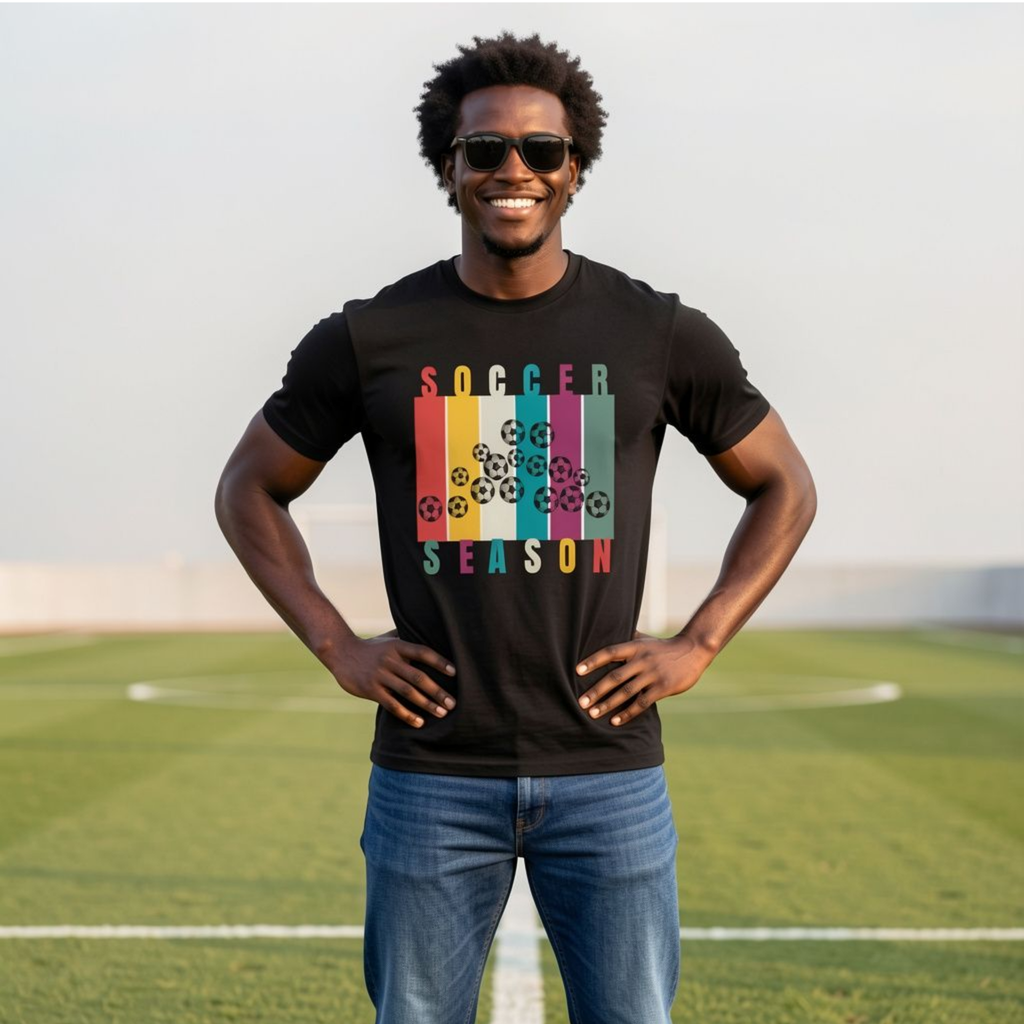Colorful Soccer Tee