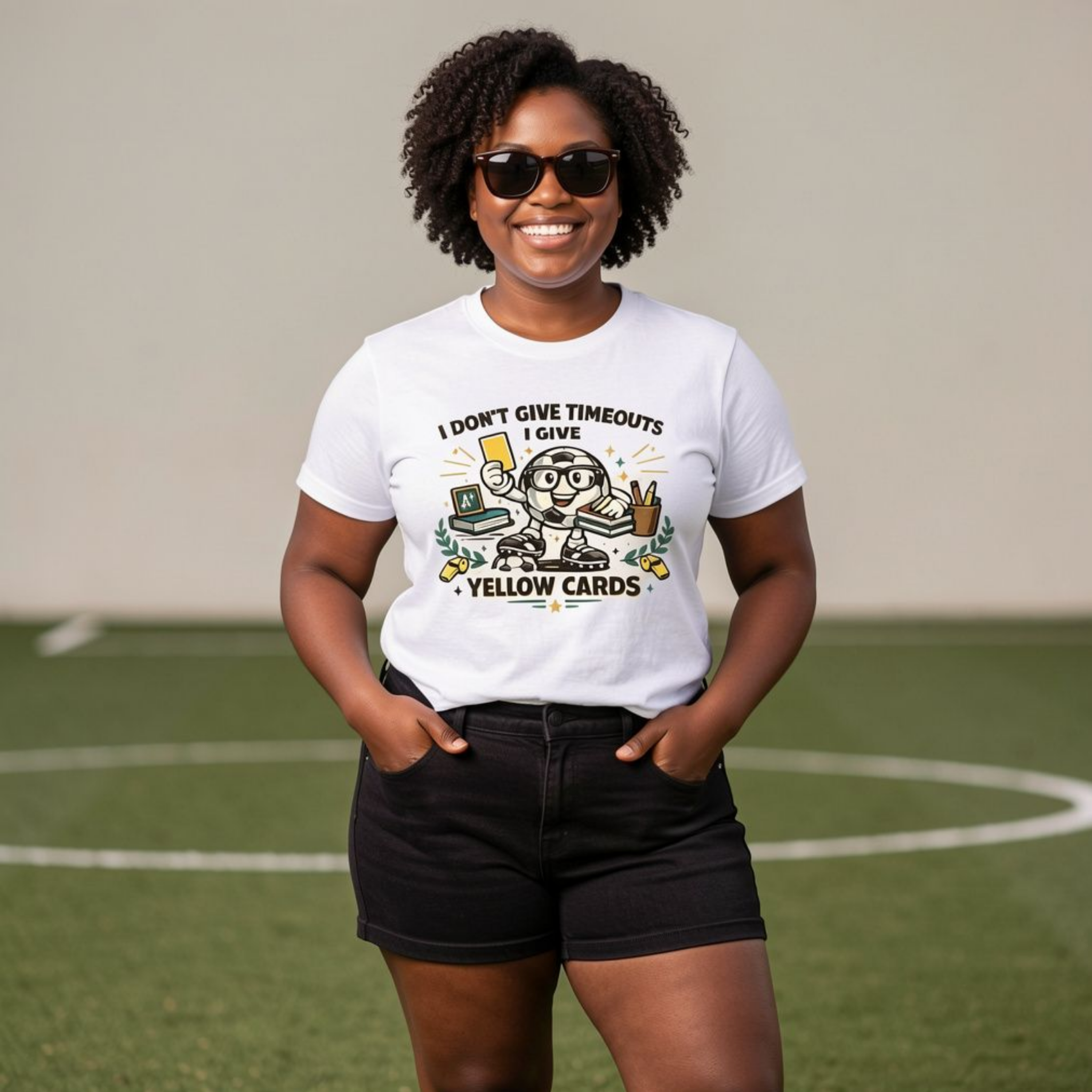 I don't give time outs; I give yellow cards